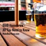 home brewed clear beer on table