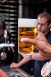 a clear home brew blonde ale