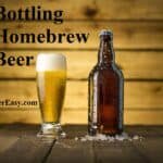 Homebrew beer in bottle and beer glass